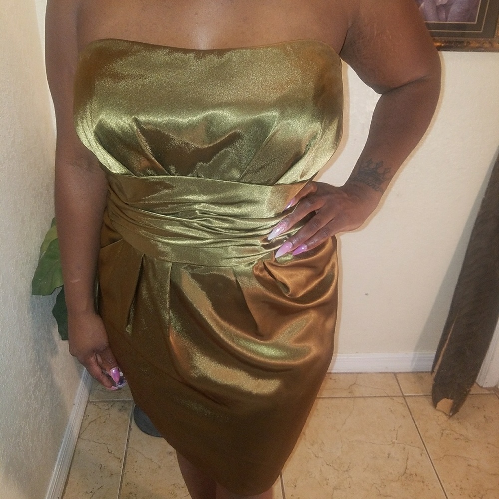 Olive green dress
